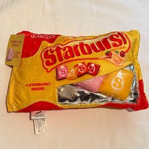 Iscream Starburst Candy Plush Pillow with 4 Mini Plush Candies